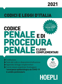 Codice penale e di procedura penale e leggi complementari 2021