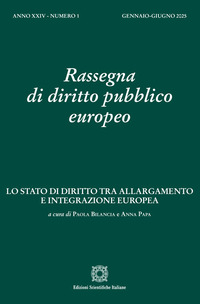 Rassegna di diritto pubblico europeo. Vol. 1