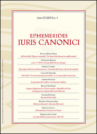 Ephemerides iuris canonici. Vol. 1