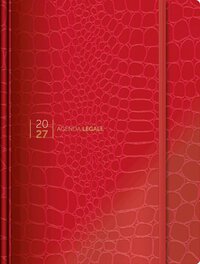 Agenda Legale 2027 Croco Red con App Agenda Legale PRO