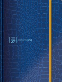 Agenda Legale 2027 Croco Blue con App Agenda Legale PRO