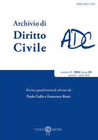 Rivista archivio di diritto civile. Vol. 1: Gennaio-aprile